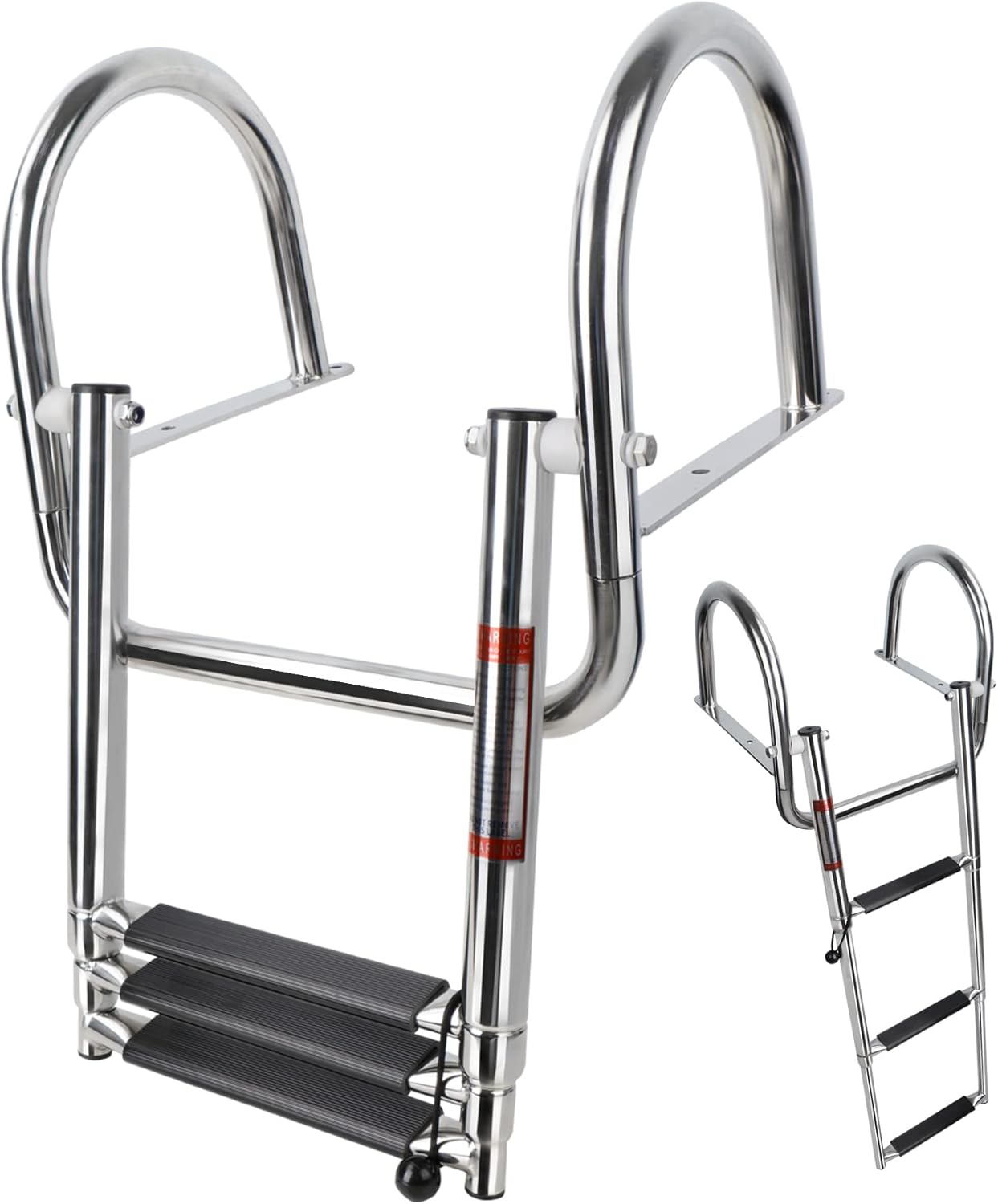 3 Step Pontoon Boat Ladder for Easy Access and Durability