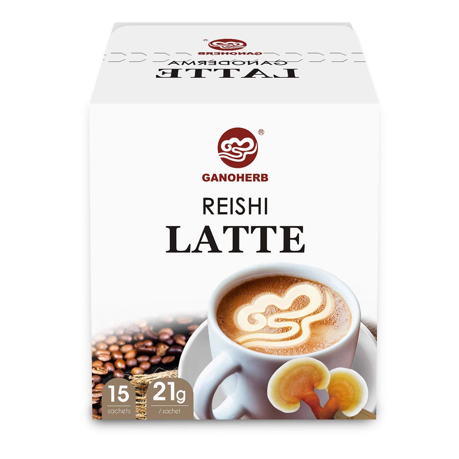 Organic Reishi Latte Coffee with Ganoderma