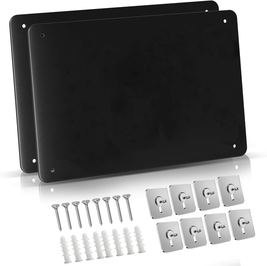 2Pack Magnetic Board for Wall - Durable Metal Bulletin Board