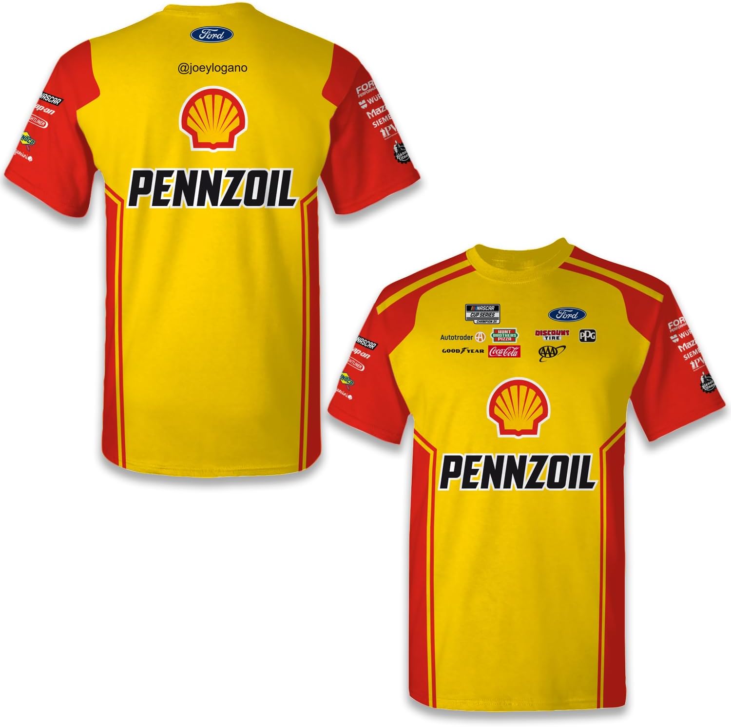 Short Sleeve Sublimated T-Shirt for Automotive Racing Fans