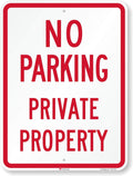 SmartSign Large No Parking Private Property Sign 24 x 18 in - High