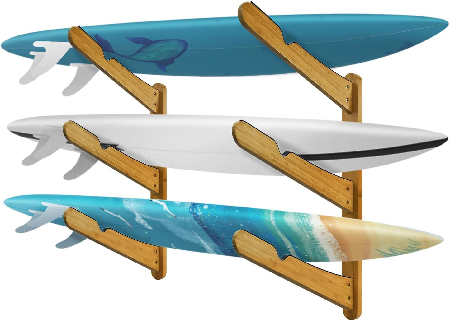 TWO STONES Surfboard Racks for Wall - Heavy Duty & Durable