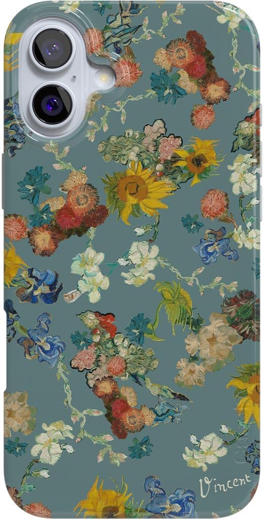 Casely iPhone 16 Case - Vincent's Flowers Design for Protection