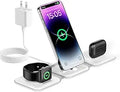 3 in 1 Folding Wireless Charger - Foldable Charging Station for iPhone