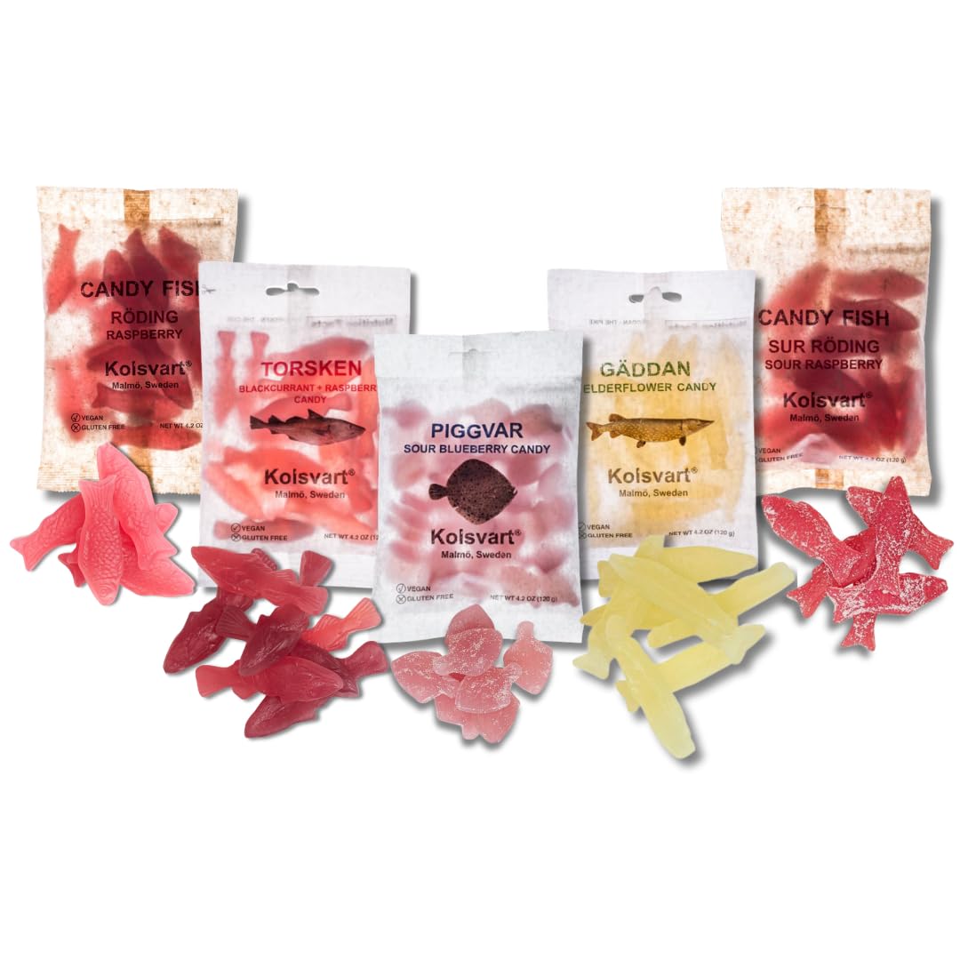 KOLSVART Swedish Candy Pack - Vegan, Gluten Free Treats