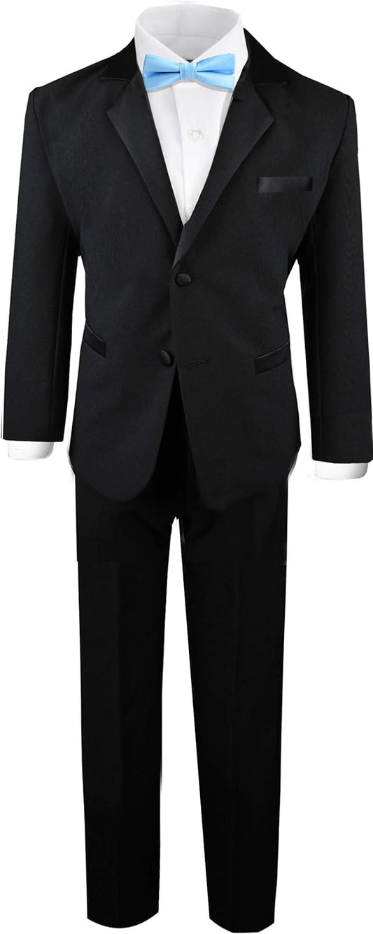 Black n Bianco Boy's Modern Tuxedo Dresswear Set for Kids