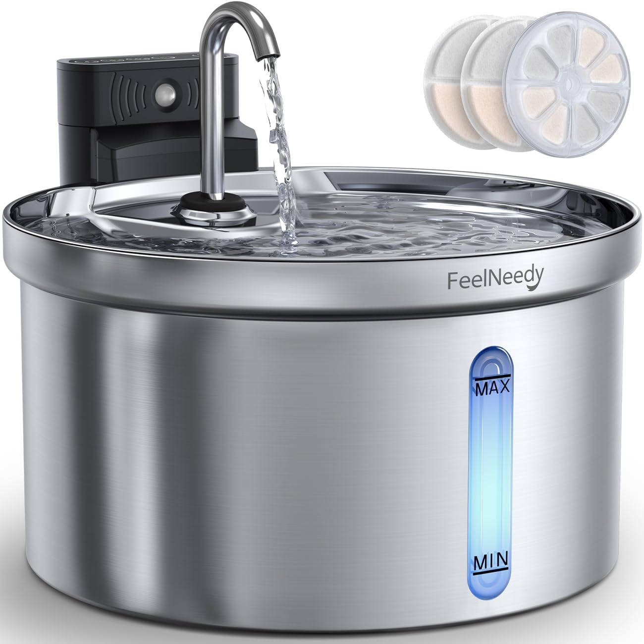 Wireless Cat Water Fountain with Battery Separation for Safety