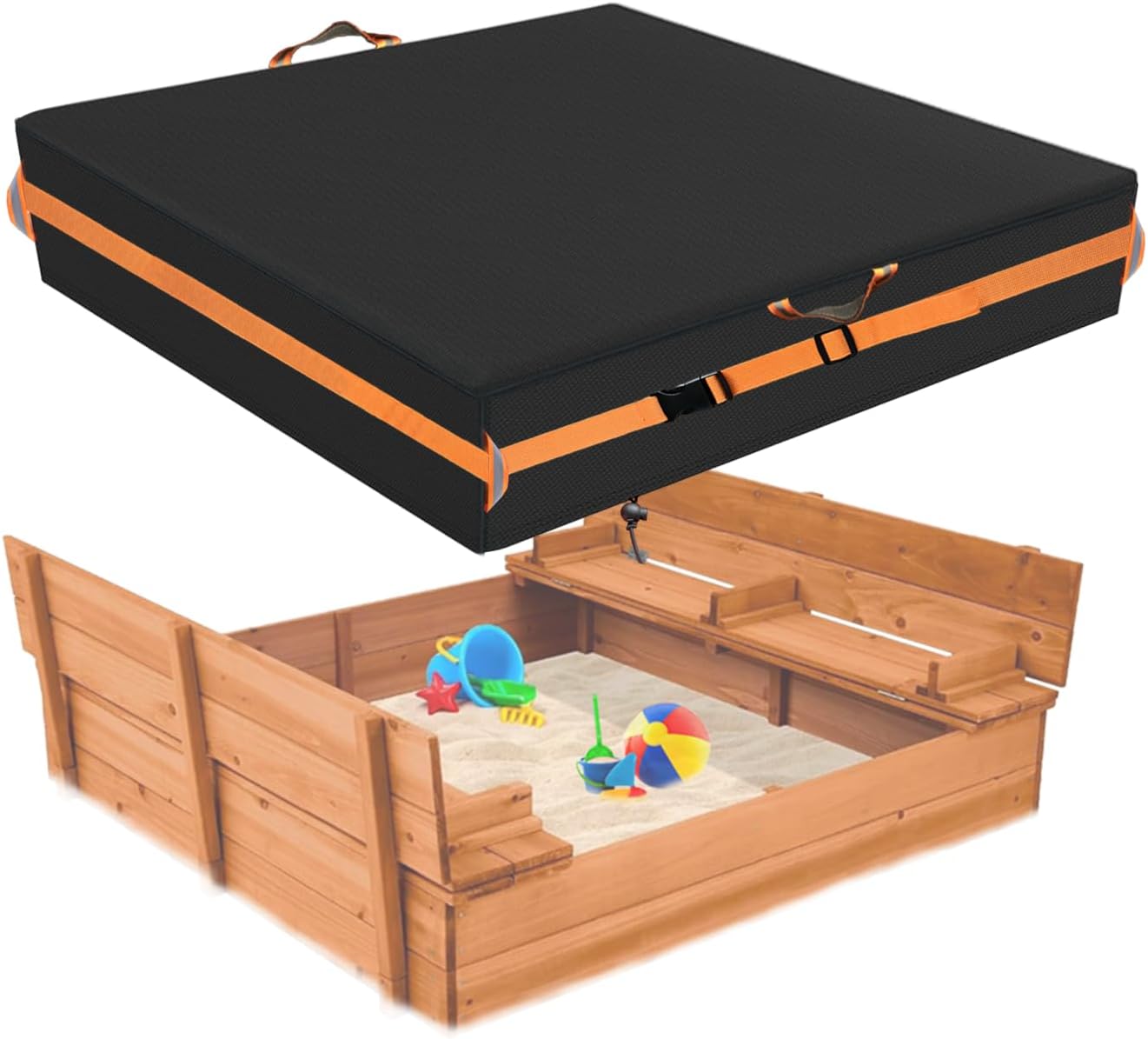 Outdoor Sandbox Cover for Kids - Waterproof and Windproof