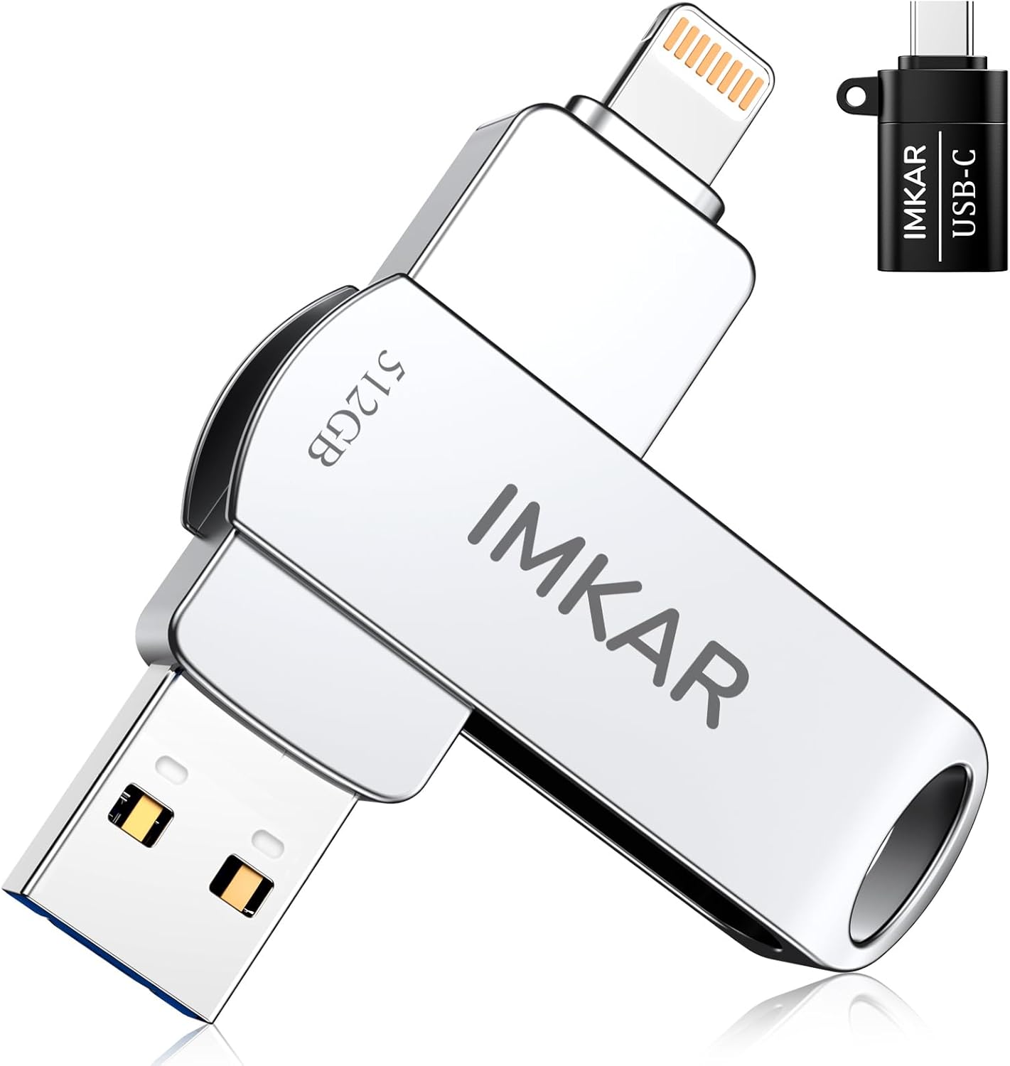 512GB IMKAR MFi Certified Flash Drive - Easy Photo & Video Storage