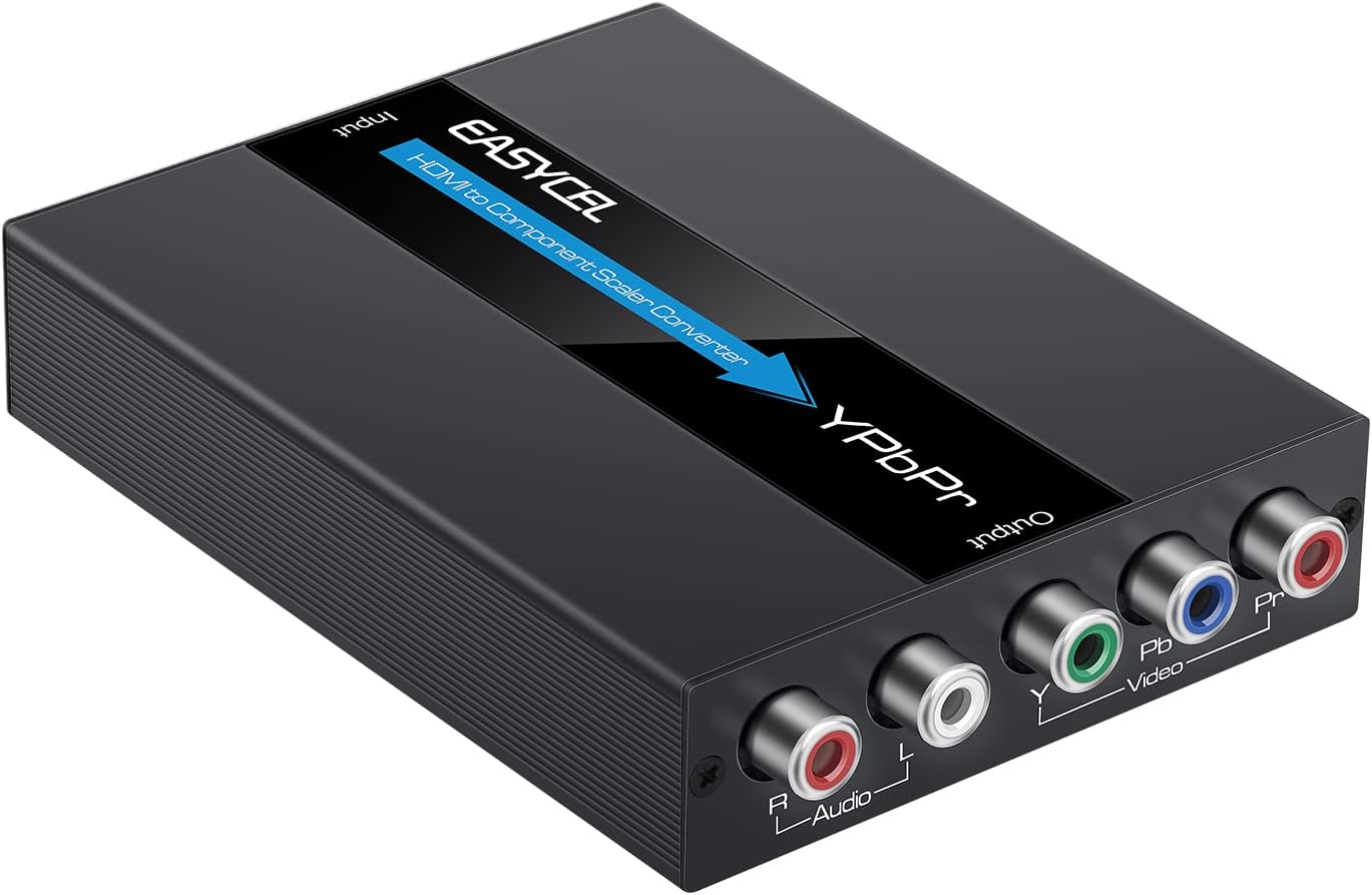 HDMI to Component Scaler for 1080P Video and Audio Conversion