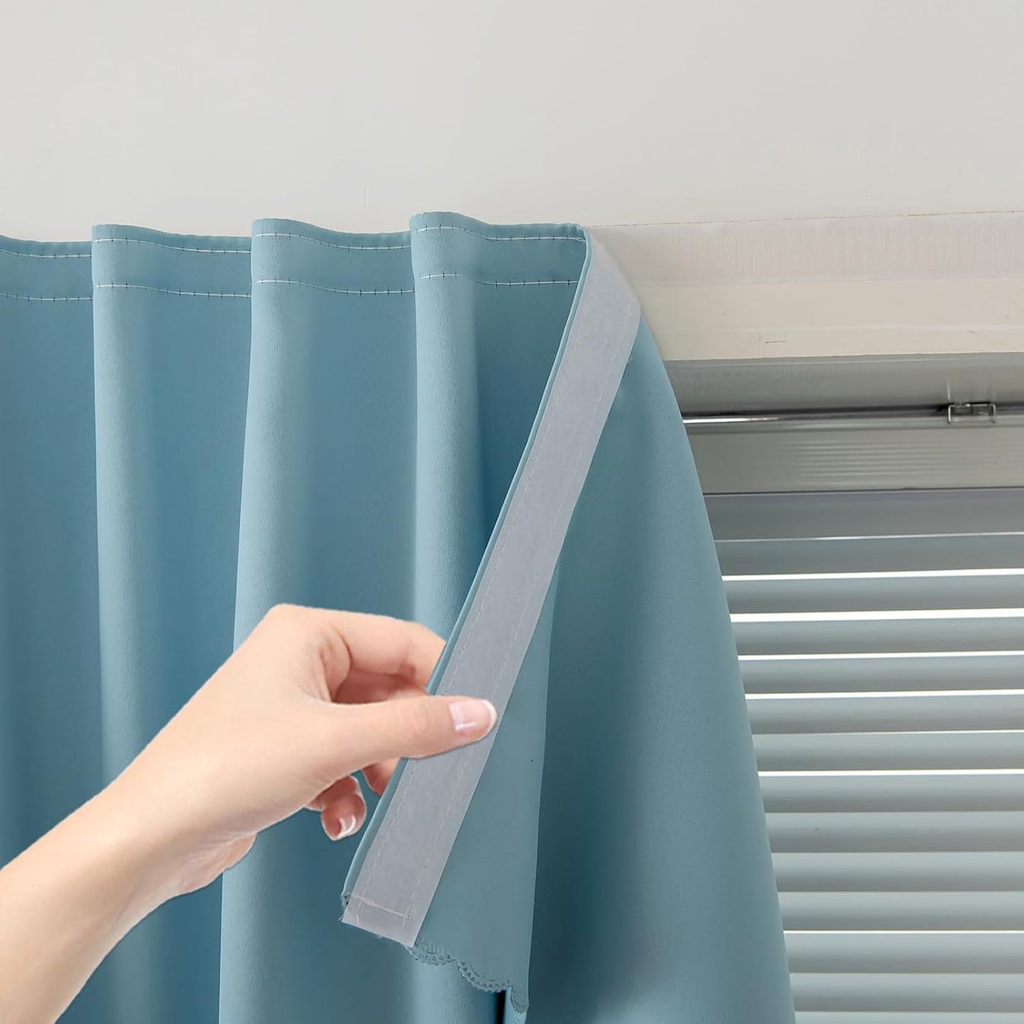 Self Adhesive Curtains for Easy Installation and Light Blockage