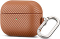 Leather Case for AirPods Pro 2 Case Cover - Shockproof Carbon Texture