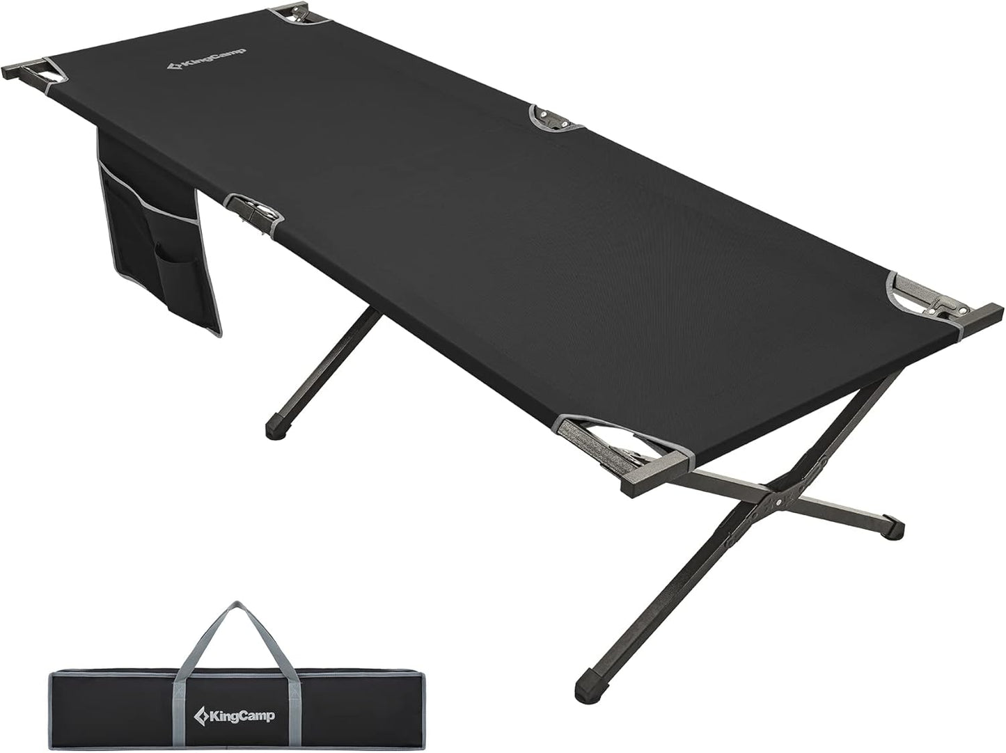 KingCamp Oversized Portable Camping Cot - Ultimate Comfort!