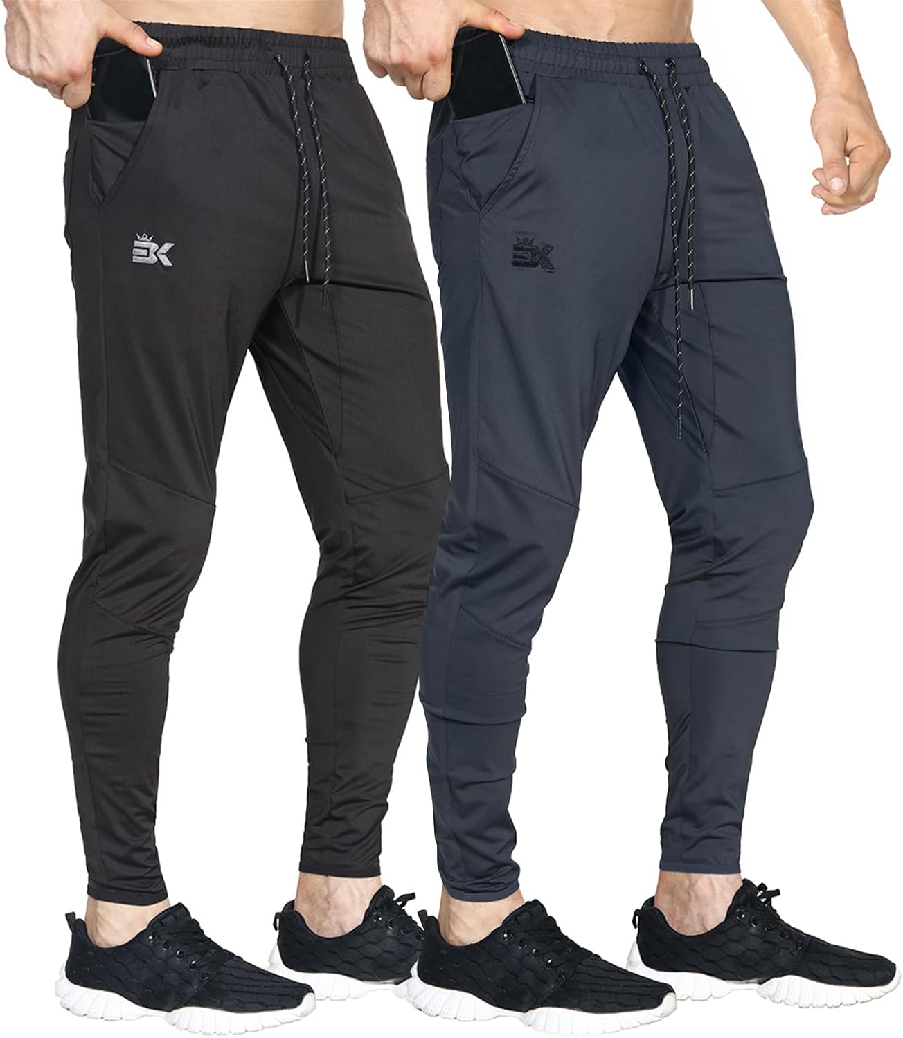 BROKIG Mens Lightweight Gym Jogger Pants for Active Lifestyle