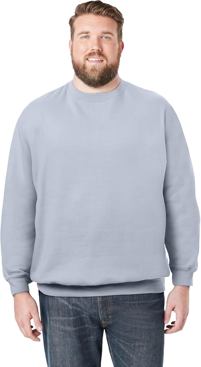 KingSize Men's Big & Tall Fleece Crewneck Sweatshirt Review