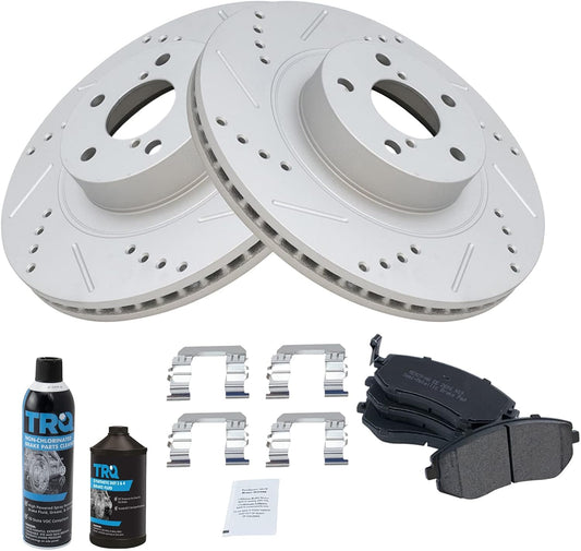 TRQ Front Brake Pad & Rotor Kit for 04-06 Baja & More