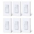 Super Slim Dimmer Light Switch - Quiet Rocker with Screwless Plate