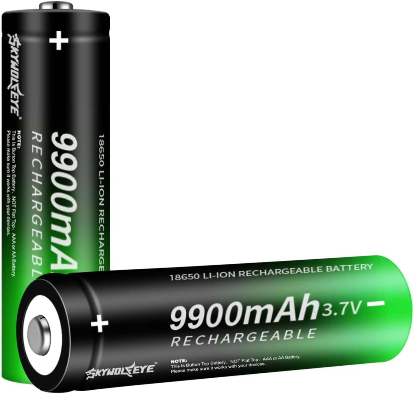 Skywolfeye 18650 Rechargeable Batteries - Power up your devices!