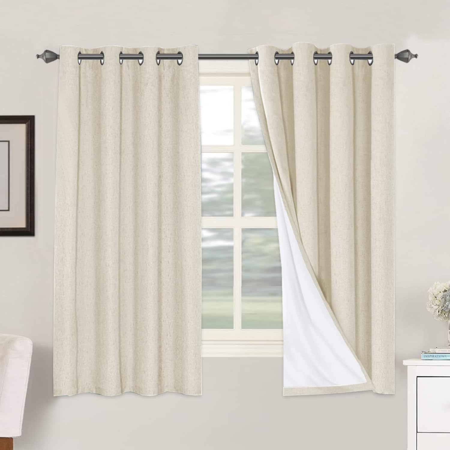 H.VERSAILTEX 100% Blackout Curtains for Bedroom and Living Room