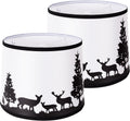 Drum Lampshades Set of 2 - Stylish Fabric Replacement Shades