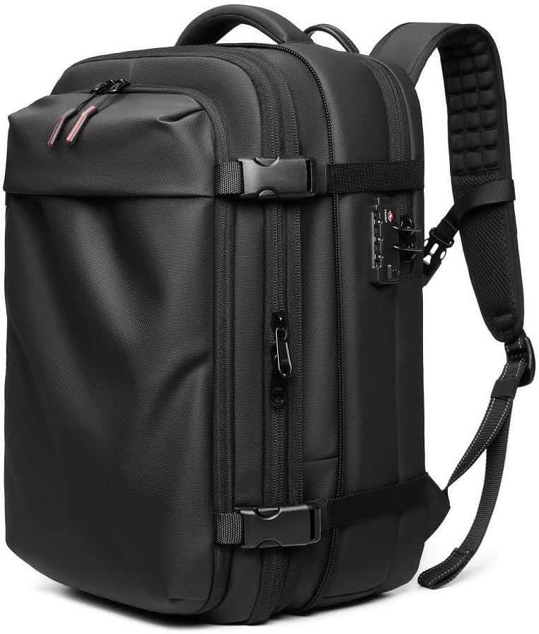 Men Travel Backpack with Vacuum Compression for Large Capacity