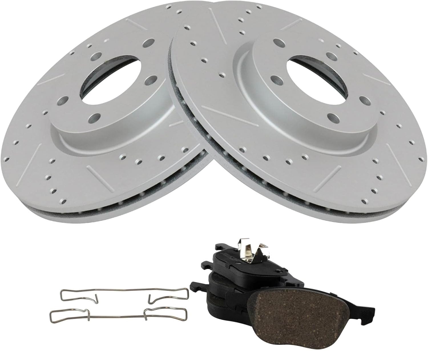 TRQ Front Performance Brake Pad & Rotor Kit for Mazda 3 & 5