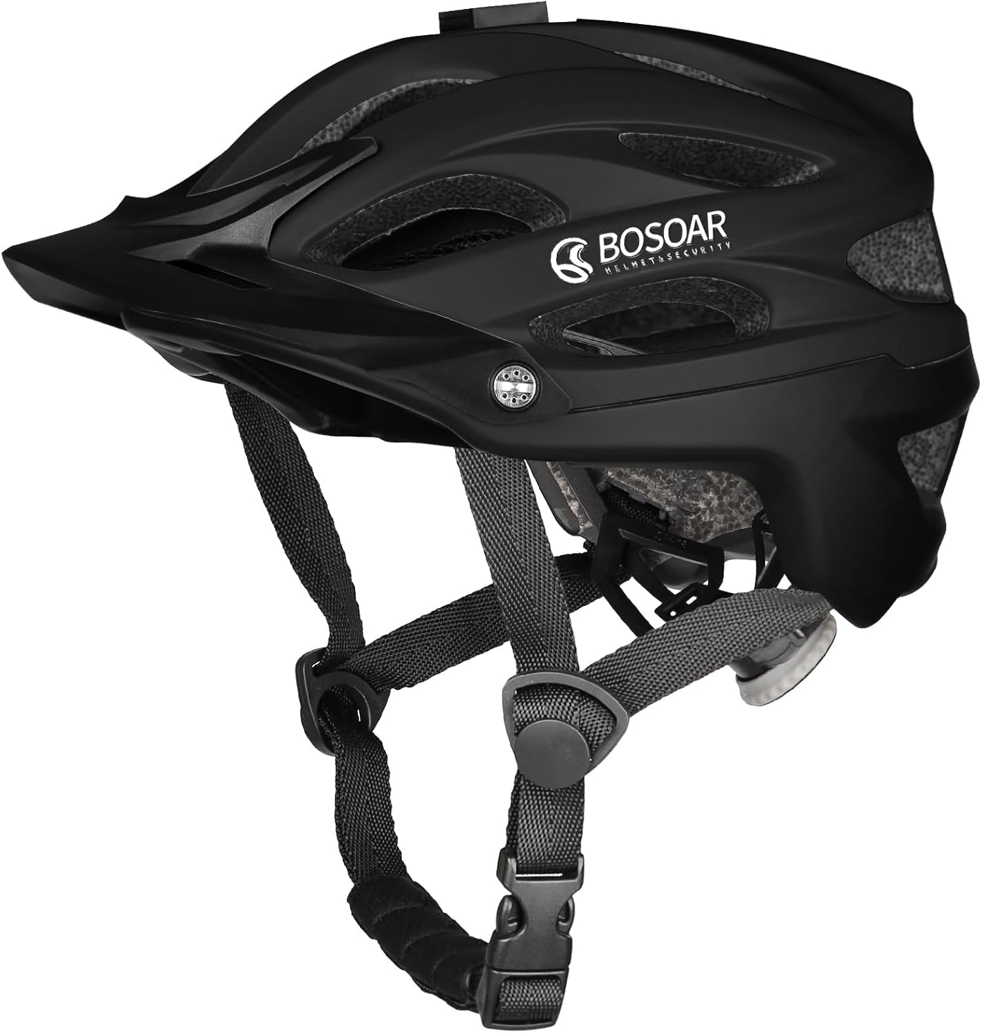 Mountain Bike Helmet with Camera Mount and Detachable Visor