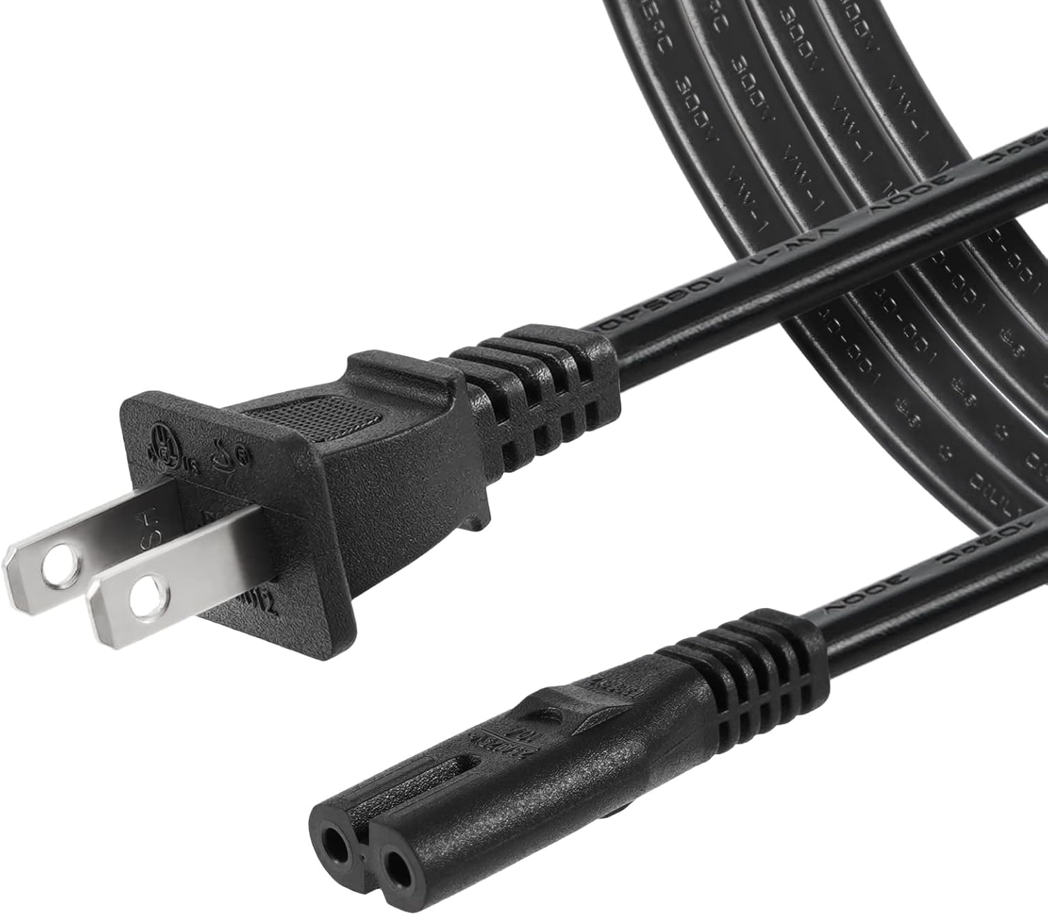 UL Listed 6FT Power Cord for TCL Roku & Hisense Smart TVs