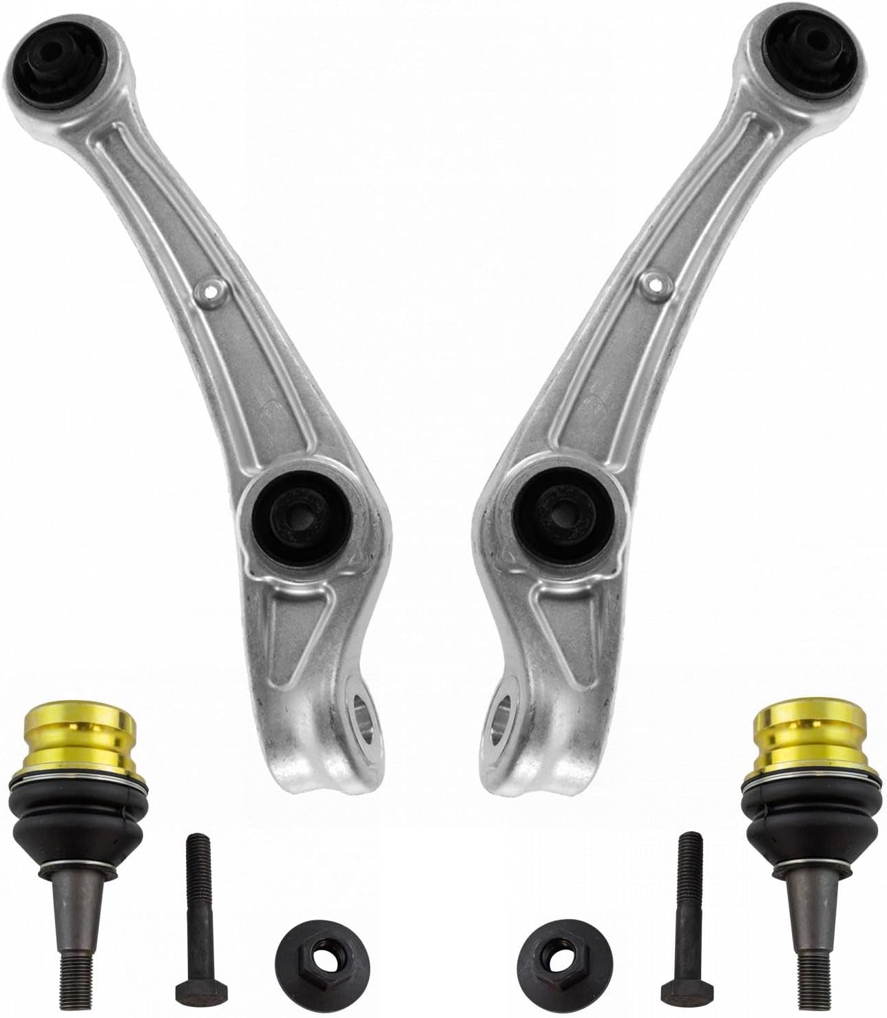 TRQ Front Lower Control Arm Set for Audi A4 A5 A6 Q5 S4 S5