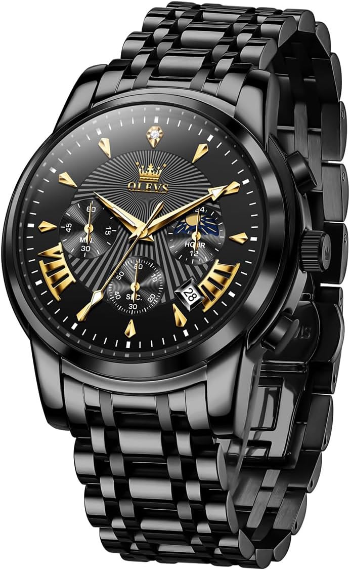 OLEVS Men's Luxury Chronograph Watch - Waterproof & Luminous