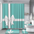 Tiffany Blue Shower Curtain Set - Bathroom Glam