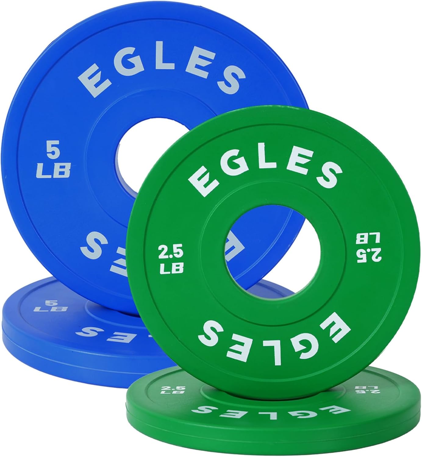 Egles Change Plates Set for Olympic Barbells - 1.25LB, 2.5LB, 5LB