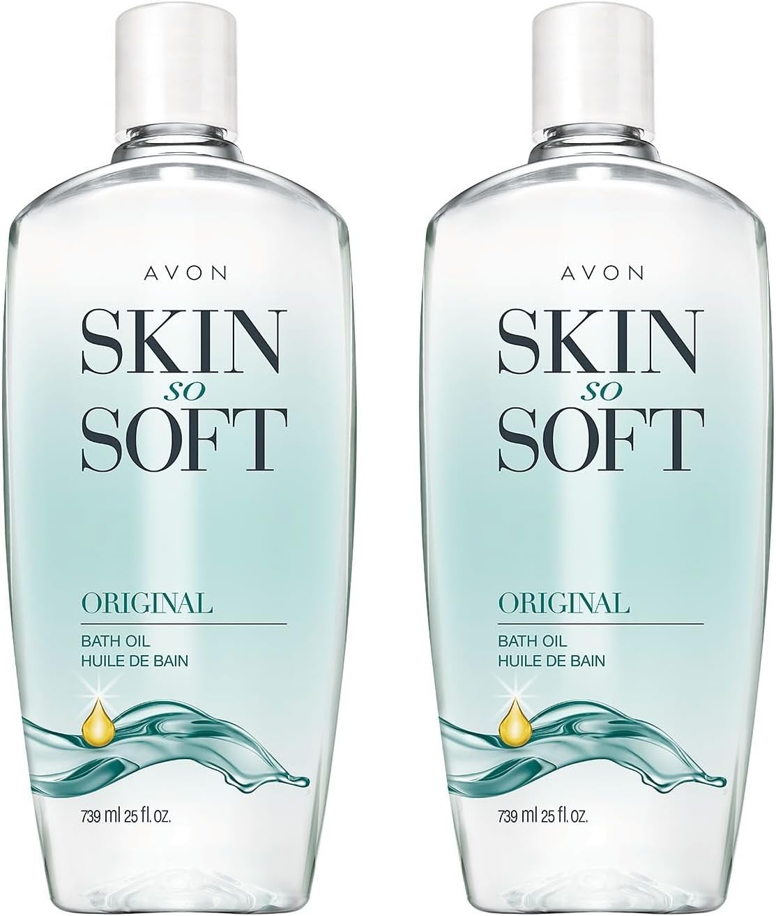 Skin So Soft Original Bath Oil 25 fl oz - 2 Pack for Hydration