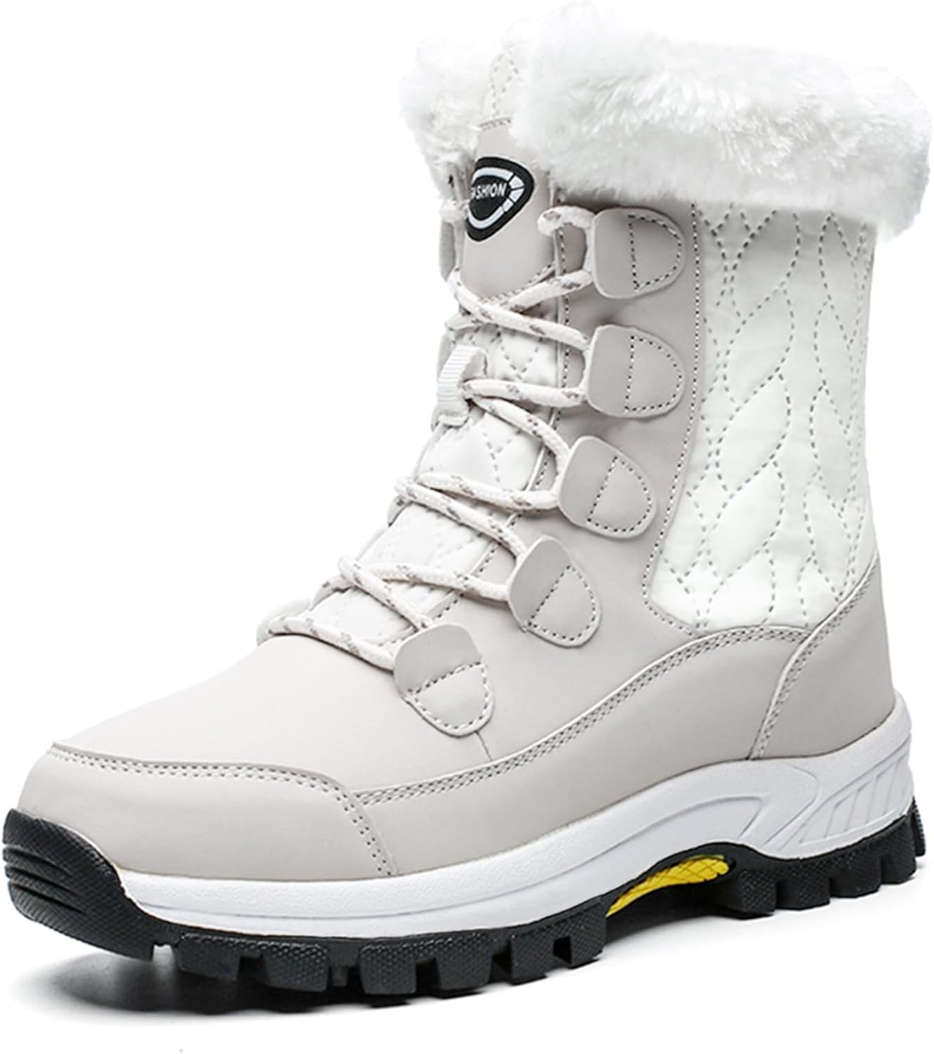Womens Snow Boots Winter Waterproof Warm Fur Lined Mid Calf Booties