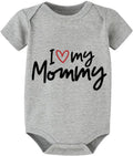 I Love My Mommy Baby Clothes Bodysuit for Newborns - Soft Cotton
