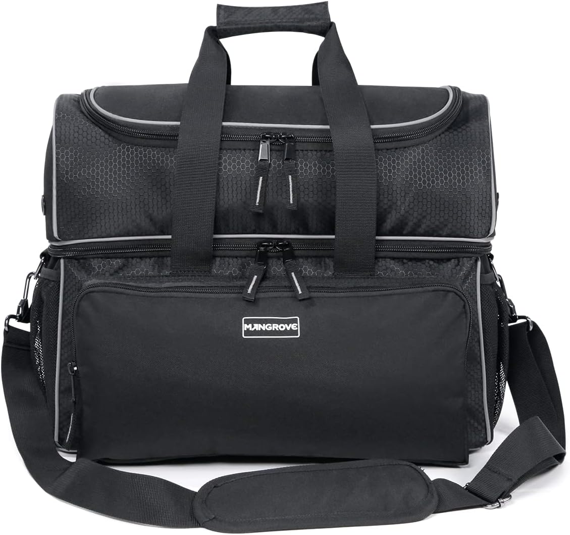 Mangrove Double Bowling Ball Bag with Padded Holder & Pockets