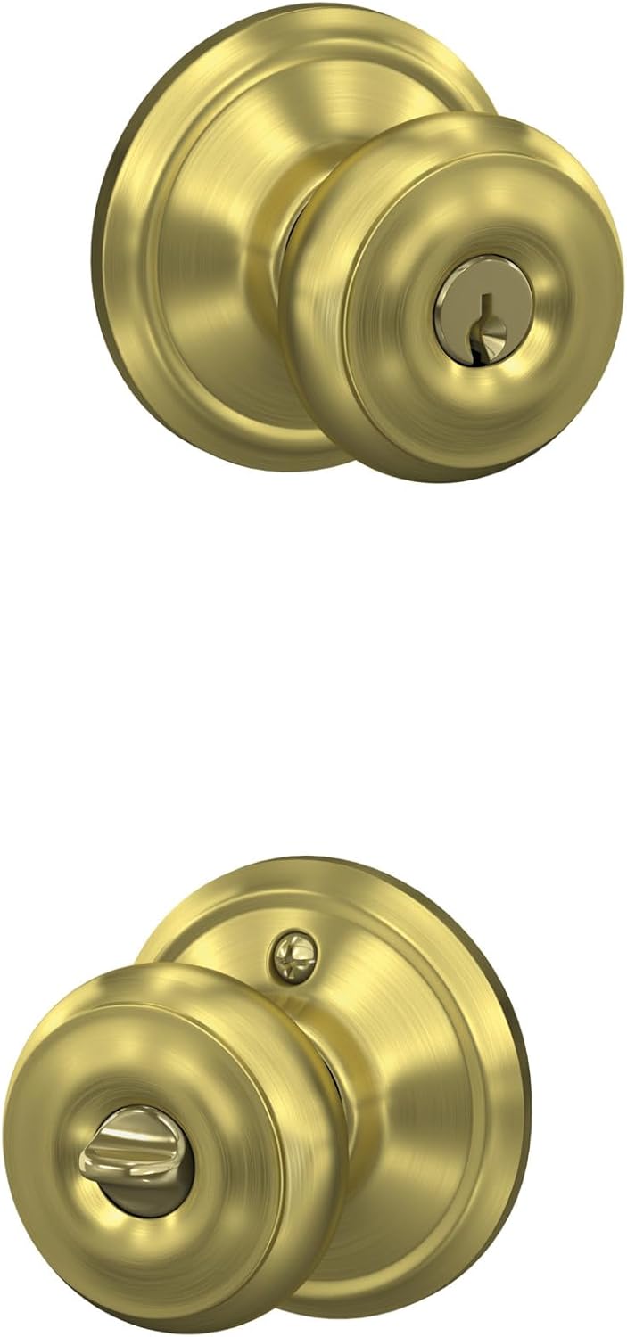 SCHLAGE F51A GEO 608 Georgian Knob Keyed Entry Lock Review