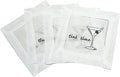 Embroidered Cocktail Napkins Set - Perfect Gift for Martini Lover!