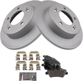 Rear Ceramic Brake Pad & Rotor Kit Compatible with 2017-2020 Elantra