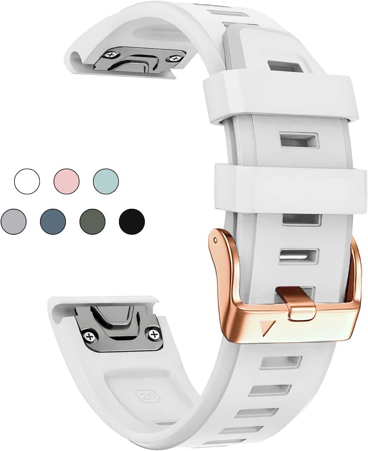 Rose Gold 20mm QuickFit Watch Band for Garmin | OUTVI