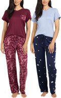 Women's Pajama Set 2 Pack - Comfortable Short or Long Sleeve