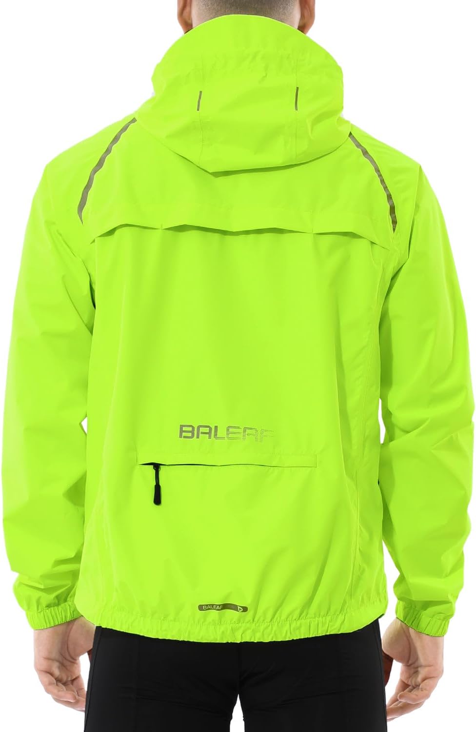 Baleaf Men's Rain Jacket Waterproof Windbreaker for Outdoor Use