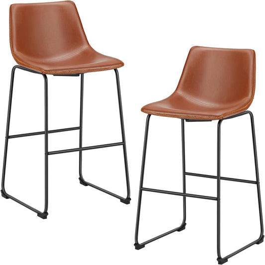 DUMOS 30 Inch Counter Height Bar Stools Set of 2 for Kitchen