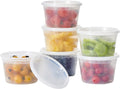 16 oz Plastic Deli Food Storage Containers With Lids - 240 Set