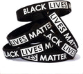 Black Lives Matter Wristbands - Durable Debossed Silicone Bands