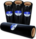 Black 18in Stretch Film 1500 ft 4 Pack - Heavy Duty Wrap