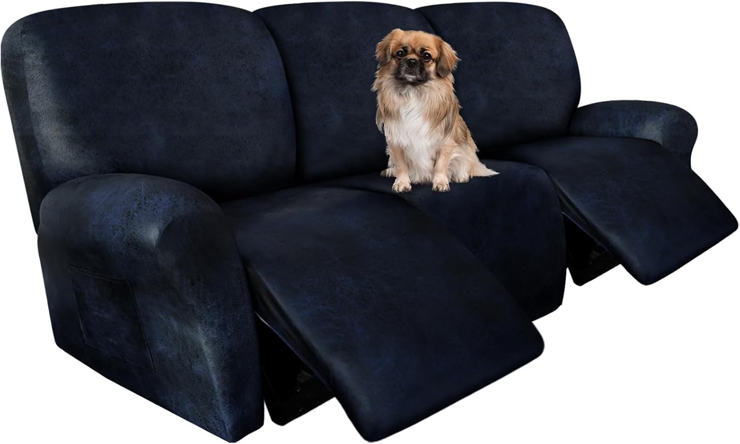 Recliner Couch Cover Leather Look by ANARACHON for 3 Seater