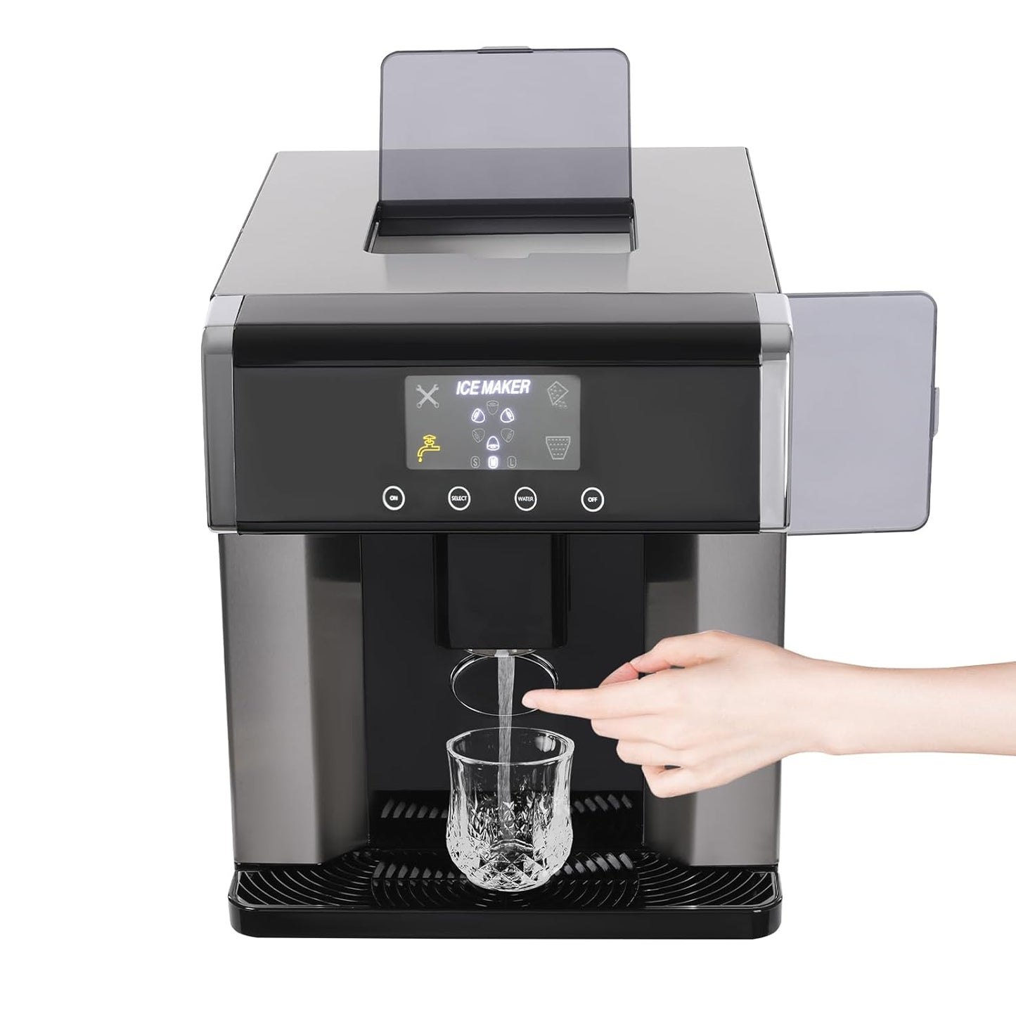 2 in 1 Water Dispenser with Ice Maker for Home and Cafes
