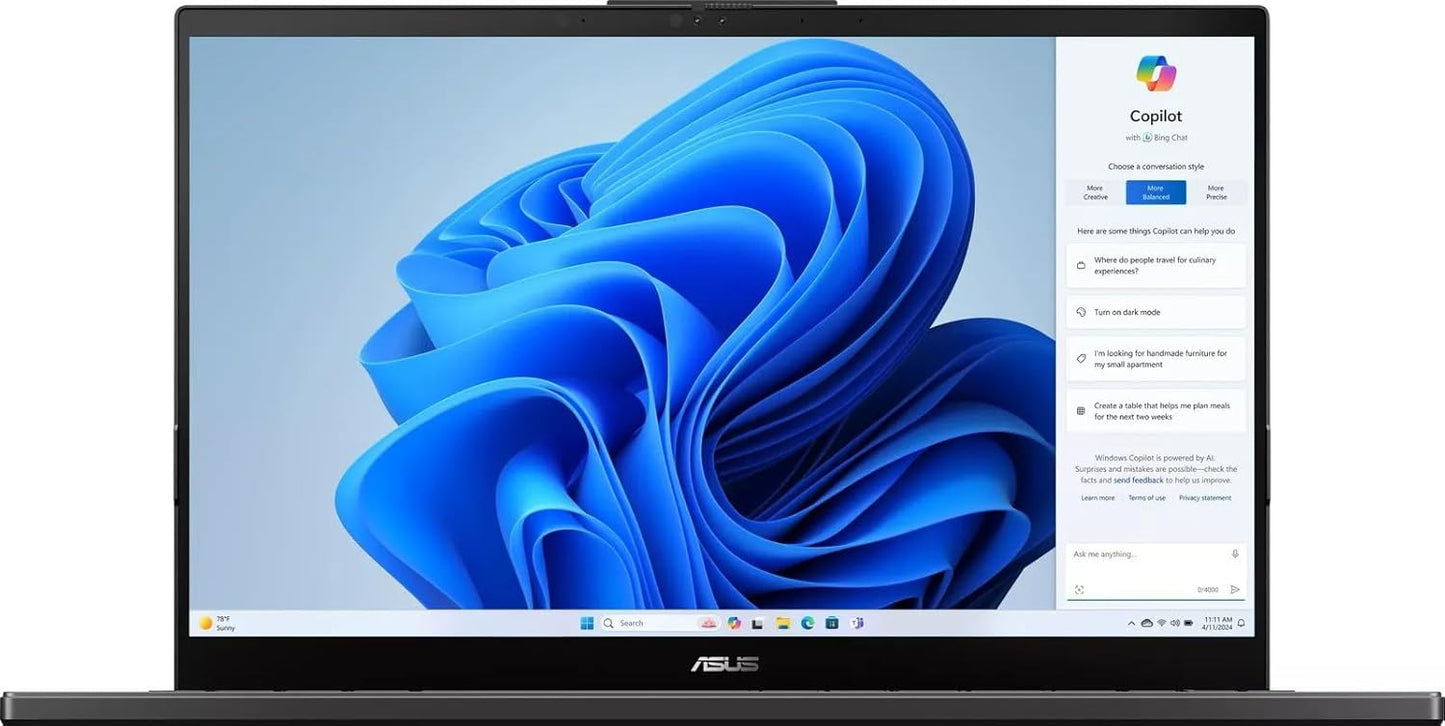 ASUS Vivobook 15.6 FHD Creator Laptop - Intel Ultra 9, OLED Display