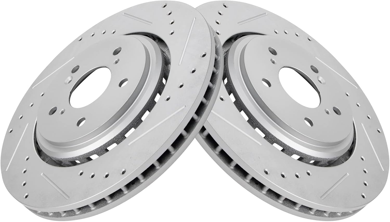 TRQ Front Performance Brake Rotors Set for Acura MDX & TLX